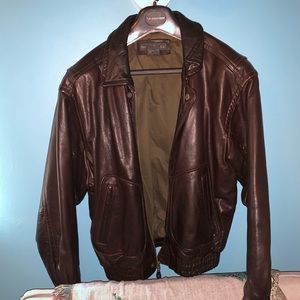 Vintage banana republic real leather jacket